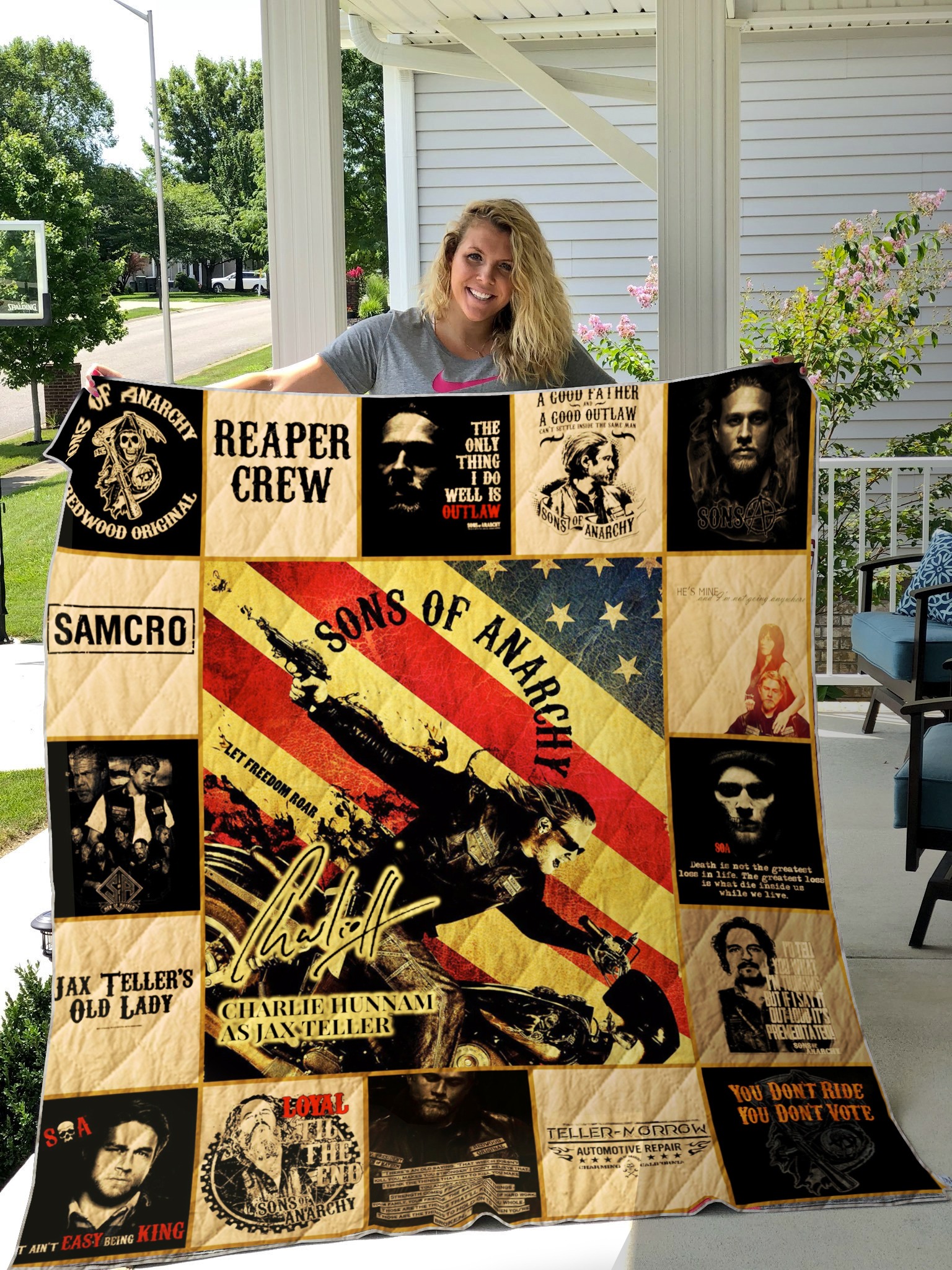 Sons Of Anarchy 2 Quilt Blanket H0 Terrihanke