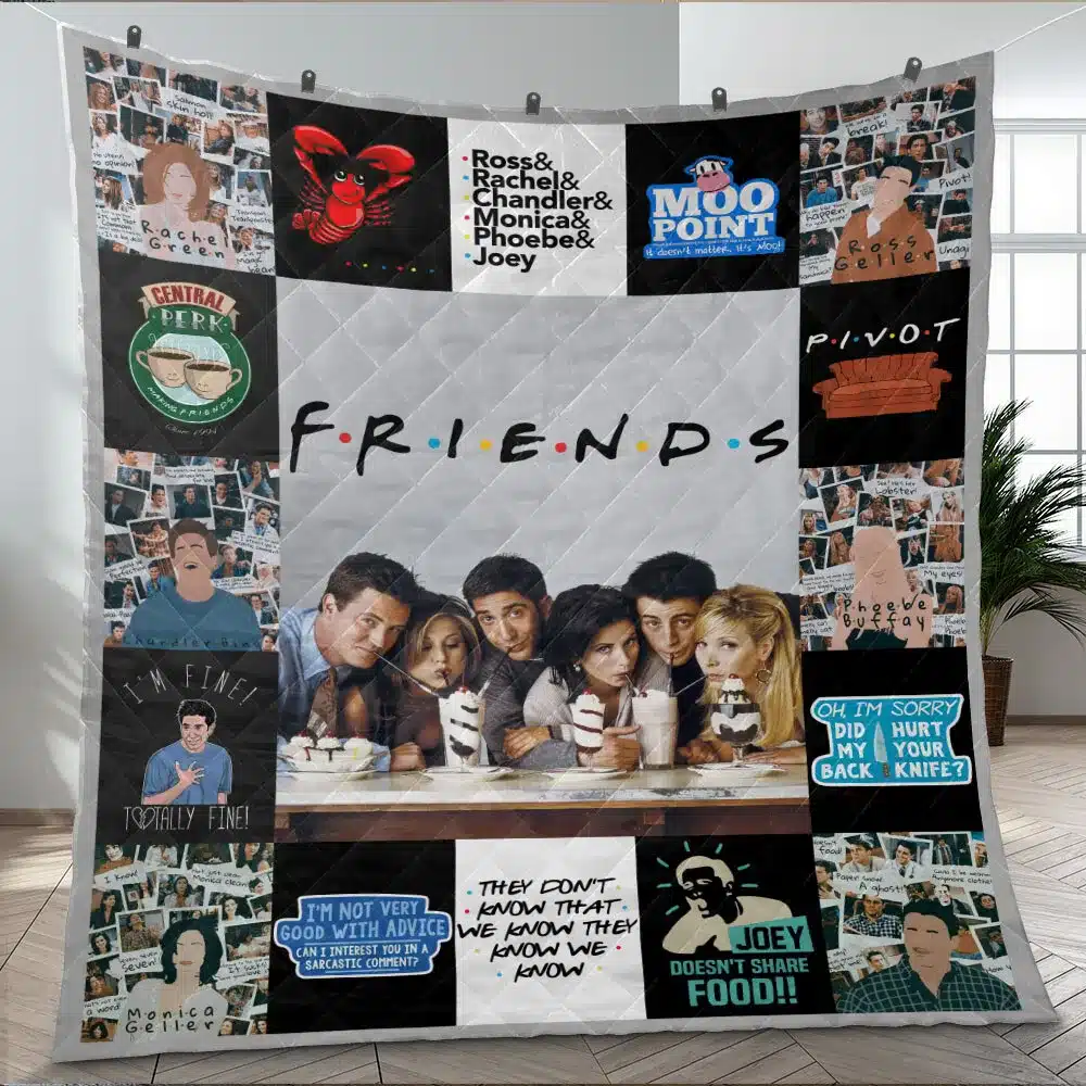 Friends TV Show Quilt Blanket H0 Terrihanke
